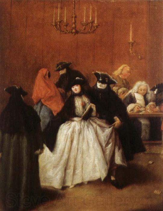 Pietro Longhi Masks in the Foyer Norge oil painting art